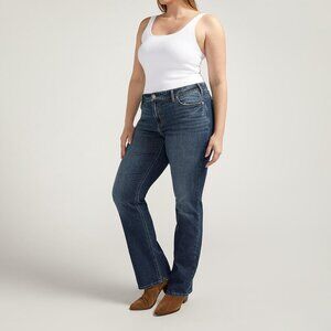Silver Jeans Elyse Mid Rise Slim Bootcut Jeans